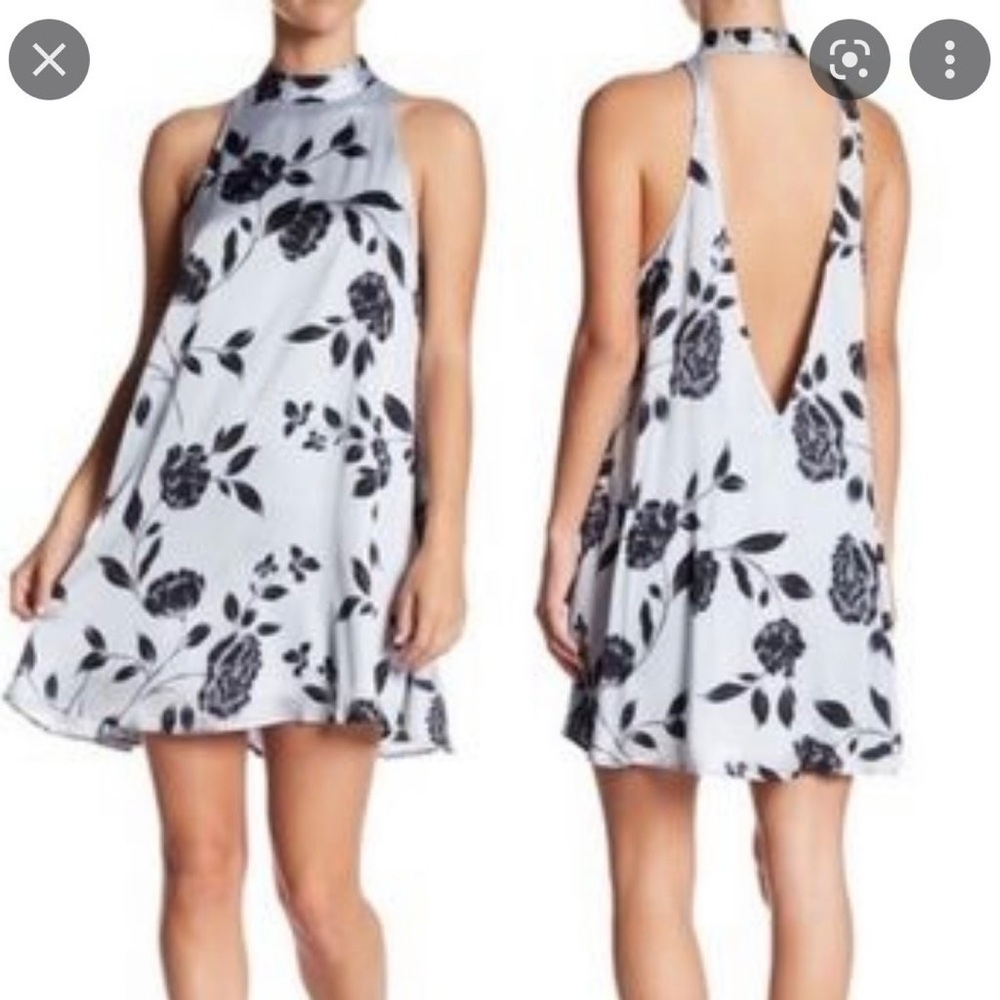 REVOLVE Show Me Your Mumu V-Right Back Mini Dress in Dusk to Dawn Large Silver
